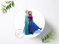 Preview: Frozen Die Eiskönigin Tortenaufleger Ø 20cm, 1201